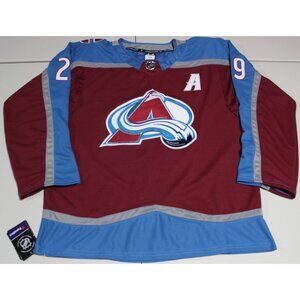 NHL Hockey Colorado Avalanche Nathan MacKinnon #29 Home Jersey Sz 54 XL NWT  NEW